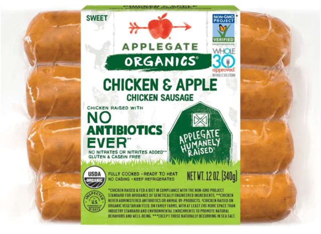 applegate organics chicken apple sausage