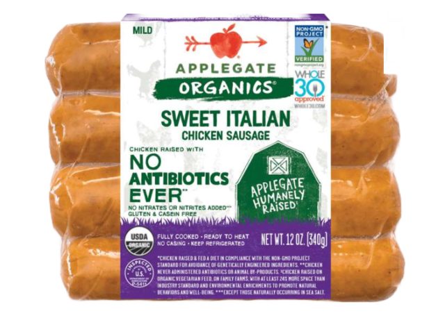 applegate organics sweet italian sausage