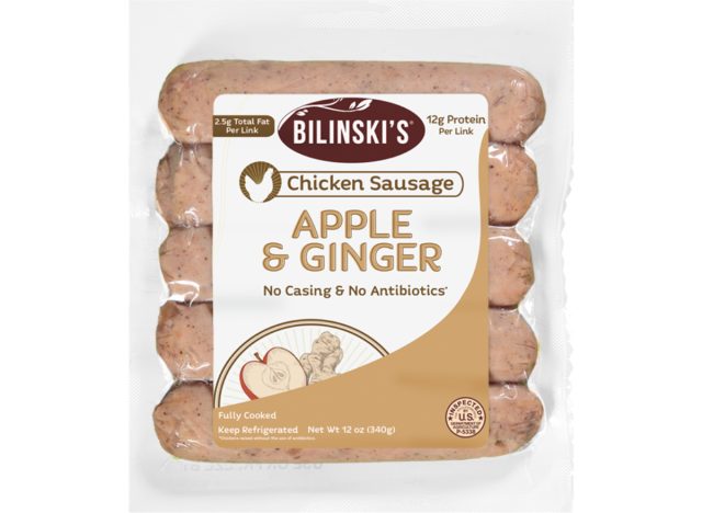 bilinski's chicken apple ginger sausage