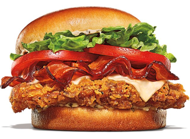Burger King Bacon and Swiss BK Royal Crispy Chicken
