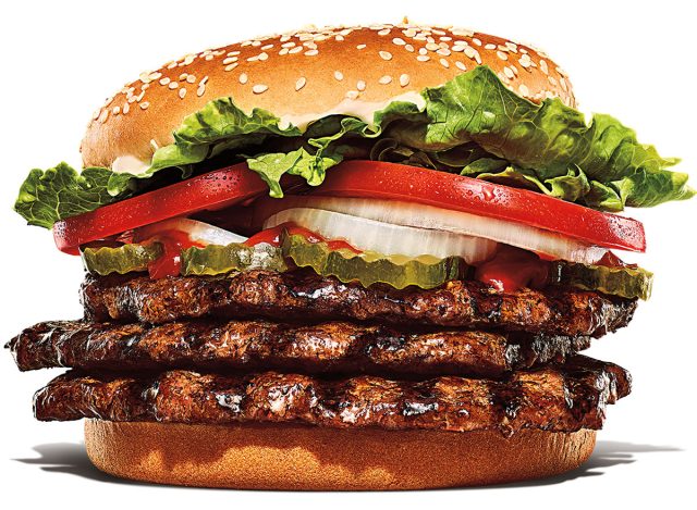 Burger King triple whopper