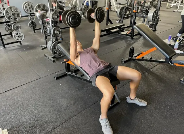 incline dumbbell bench press