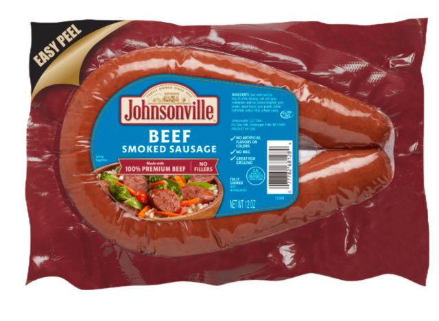 Johnsonville beef rope sausage