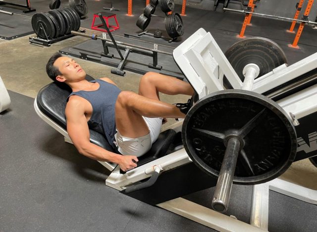 leg presses, concept of workouts to tone your body