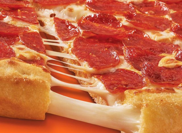 little caesars extra most bestest stuffed crust pizza