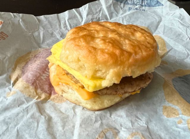 mcdonalds sausage egg cheese biscuit