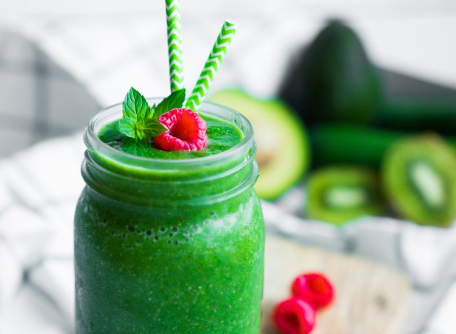 green mint smoothie