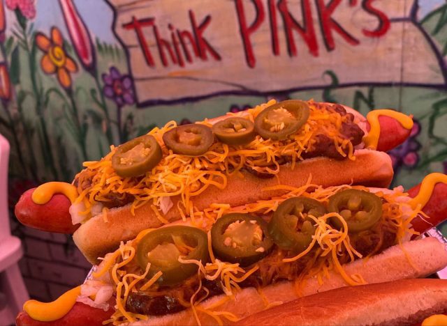 pink's hot dogs