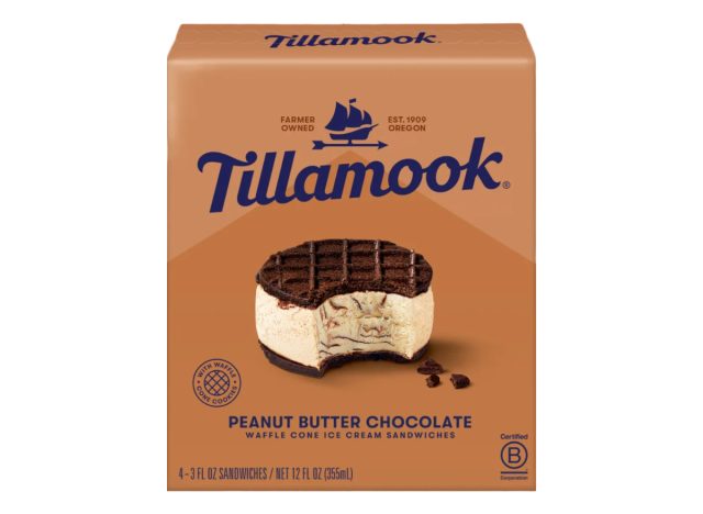 Tillamook peanut butter chocolate ice cream sandwiches