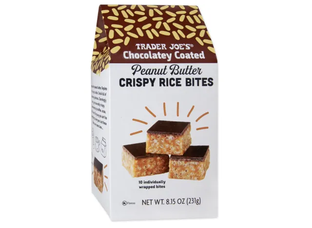 trader joe's chocolatey coated peanut butter crispy rice bites