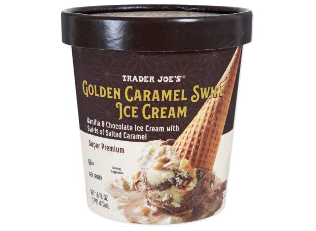 trader joe's golden caramel swirl ice cream