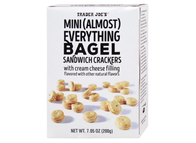 trader joe's mini (almost) everything bagel sandwich crackers