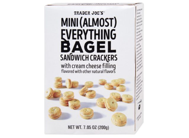 trader joe's mini almost everything bagel sandwich crackers