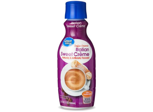 great value walmart brand italian sweet creme coffee creamer