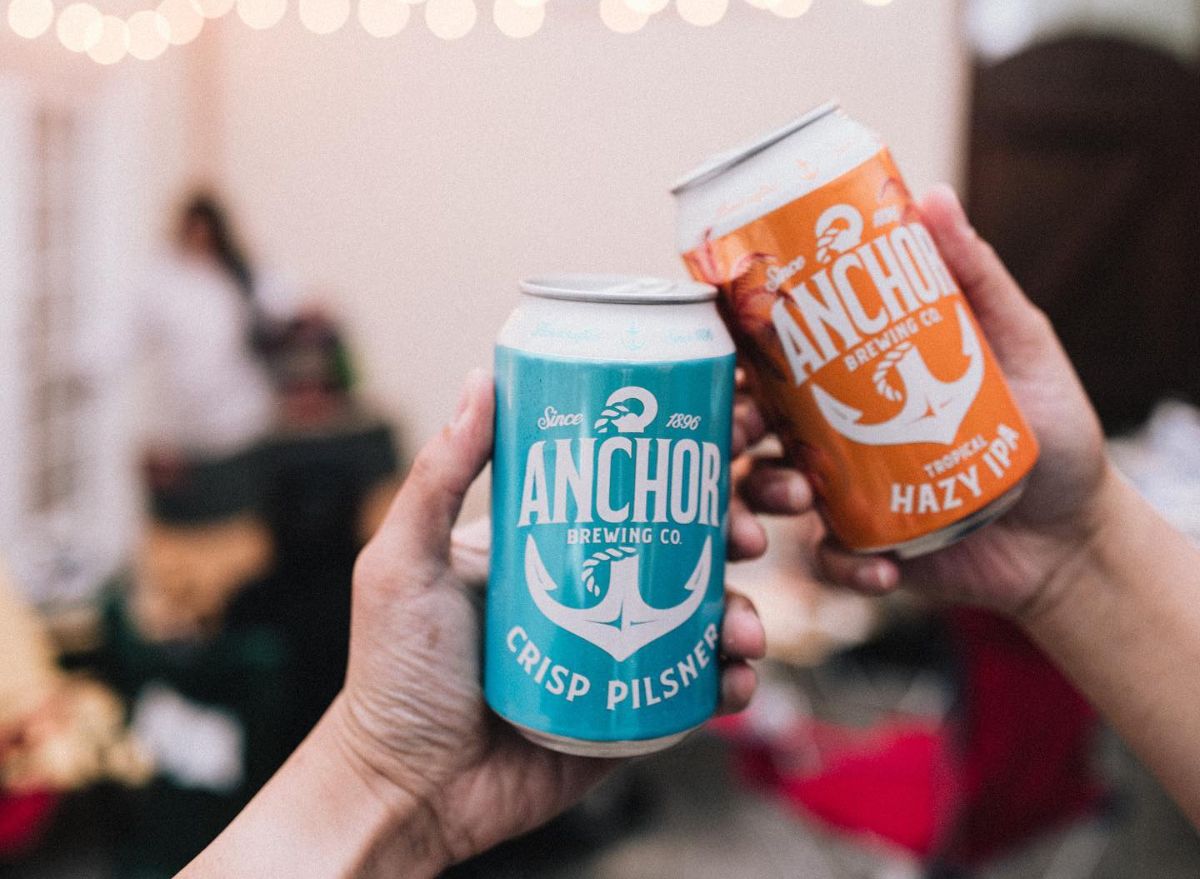 Anchor Brewing Company beer cans