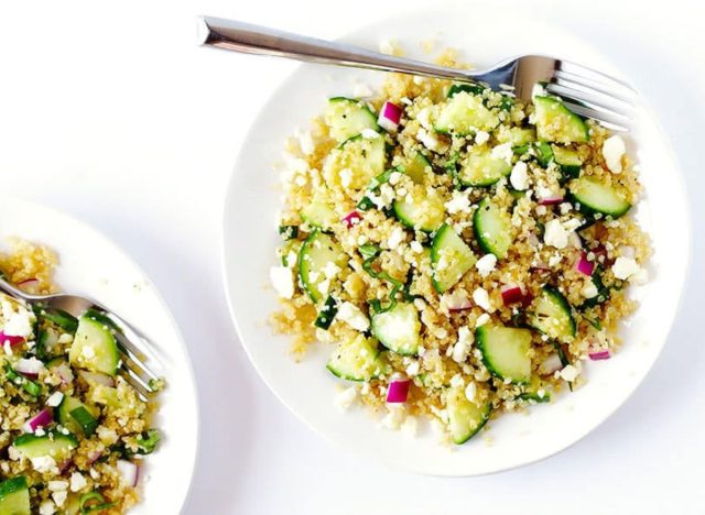 Cucumber quinoa salad