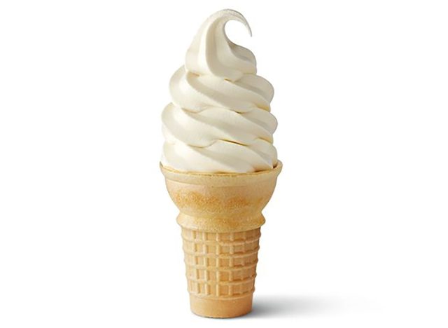 McDonald's vanilla soft serve cone