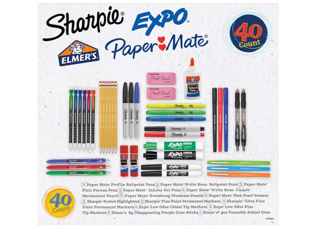 School Supplies Variety Pack, 40-count at Costco