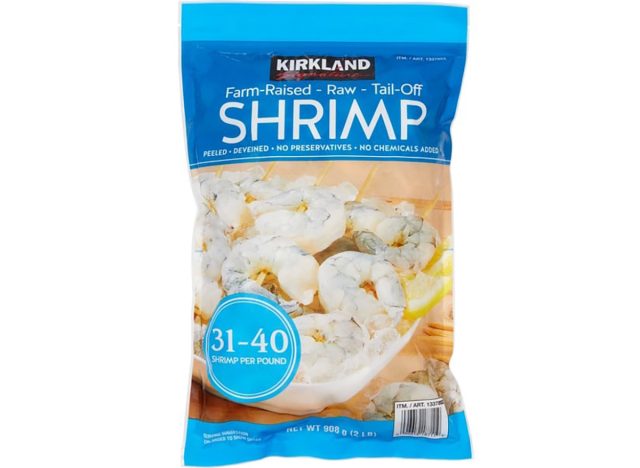 Kirkland Signature raw tail-off shrimp