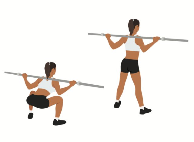 barbell sumo squats