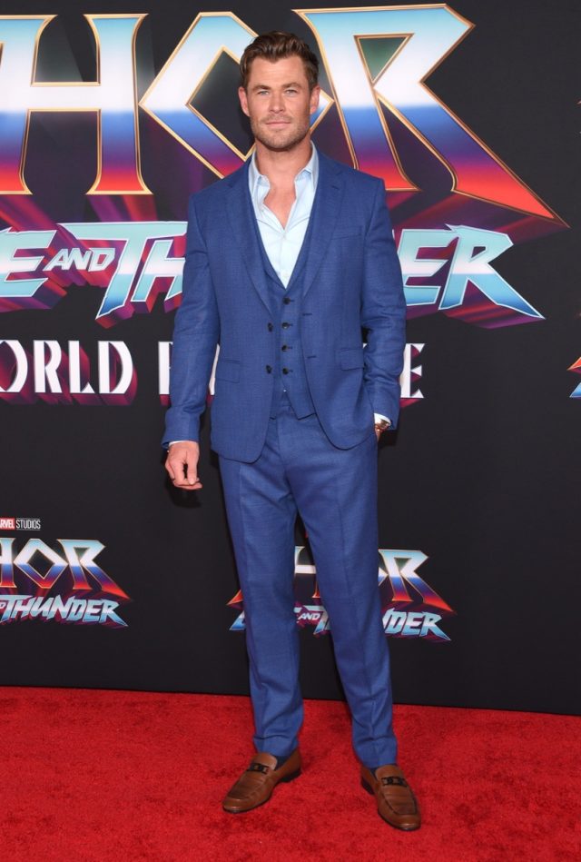 Chris Hemsworth arrives for the "THOR: Love and Thunder" World Premiere