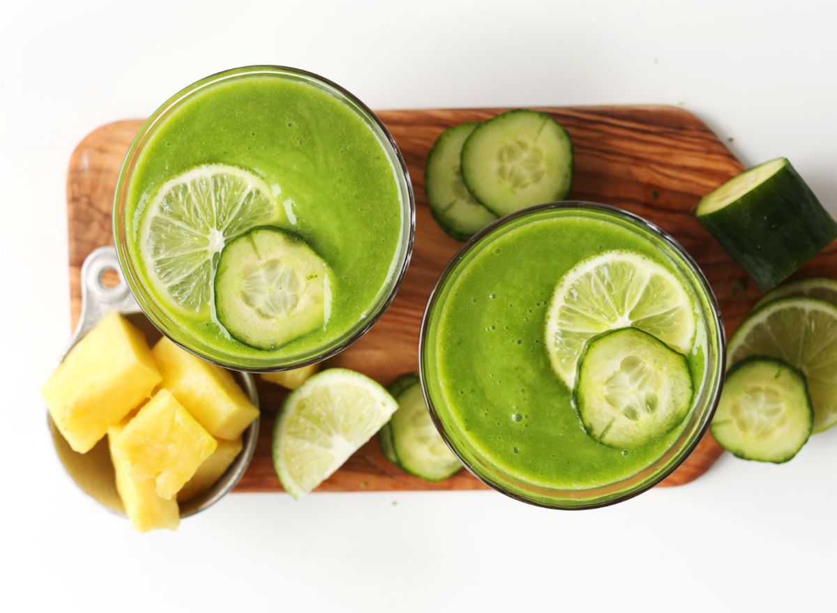 cucumber pineapple smoothie