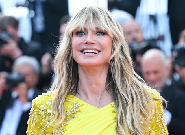 Heidi Klum attends the "La Passion De Dodin Bouffant" red carpet