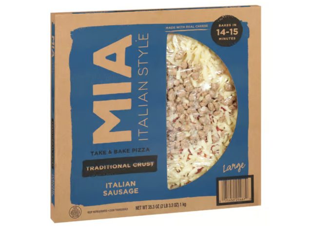 hy-vee mia italian-style italian sausage take & bake pizza