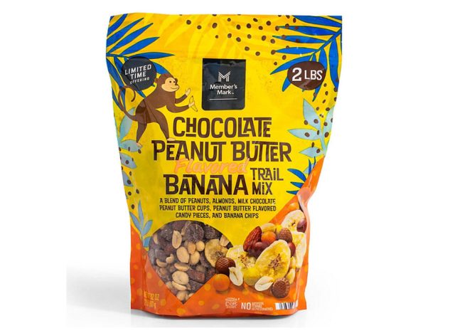 member's mark chocolate peanut butter banana trail mix