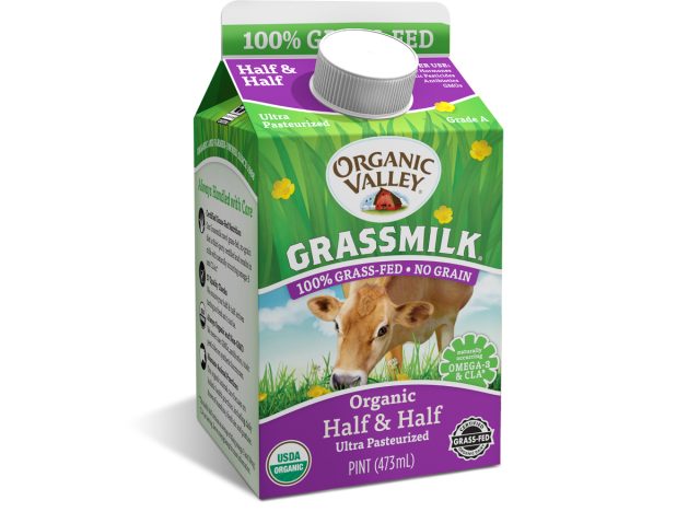organic valley grassmilk half half