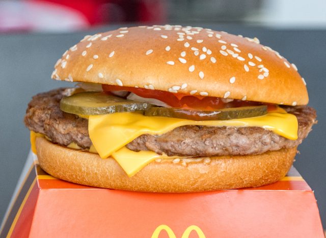 quarter pounder with cheese from McDonald's