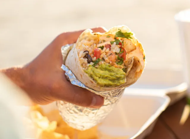 rubio's ancho citrus shrimp burrito