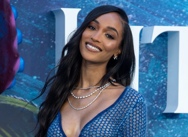 Jourdan Dunn looks at camera