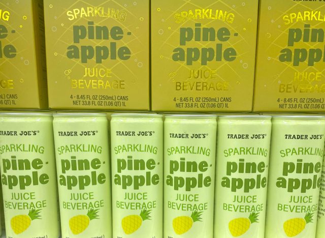trader joe's sparkling pineapple juice beverage