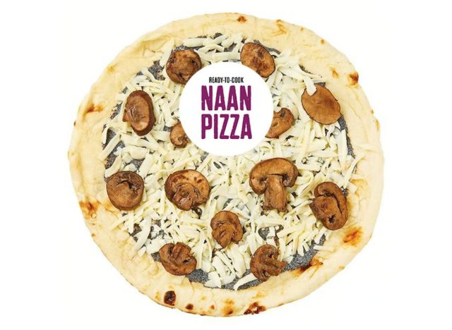 wegmans ready-to-cook mushrooms & truffle naan pizza