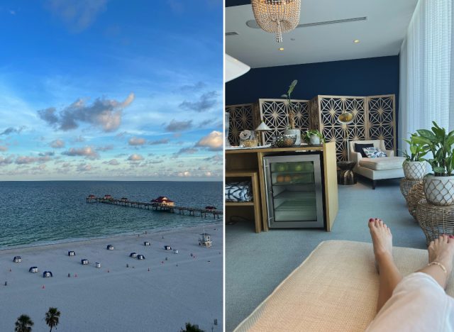 Wyndham Grand Clearwater view and spa split image