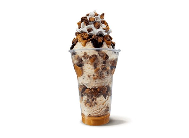 Baskin Robbins Reese's Ice Cream Sundae