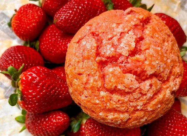 Biscuitville strawberry muffin