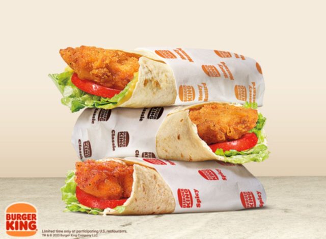 Burger King new Royal Crispy wraps