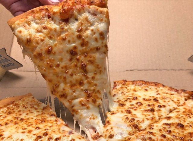 Cheese pizza at Domino's