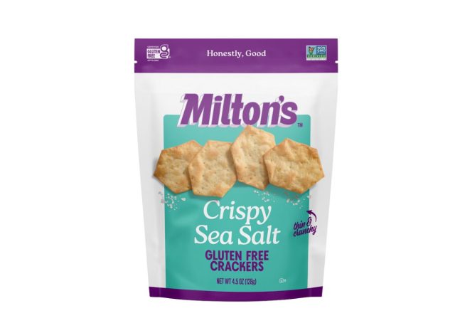 bag of Milton's Crispy Sea Salt on a white background