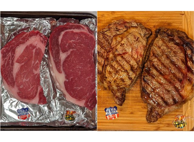 USDA Choice & USDA Prime ribeye steaks at Costco