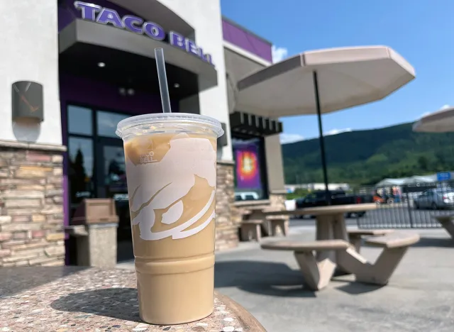 Iced coffee at Taco Bell