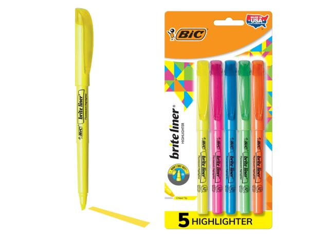 bic brite liner highlighters