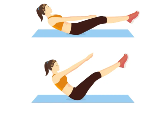 boat pose exercise, 10-minute core workouts for instant abs