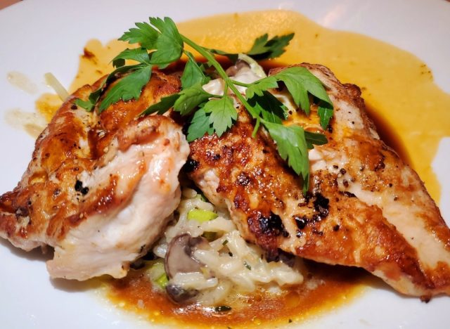 the capital grille roasted chicken with risotto