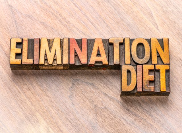 elimination diet concept