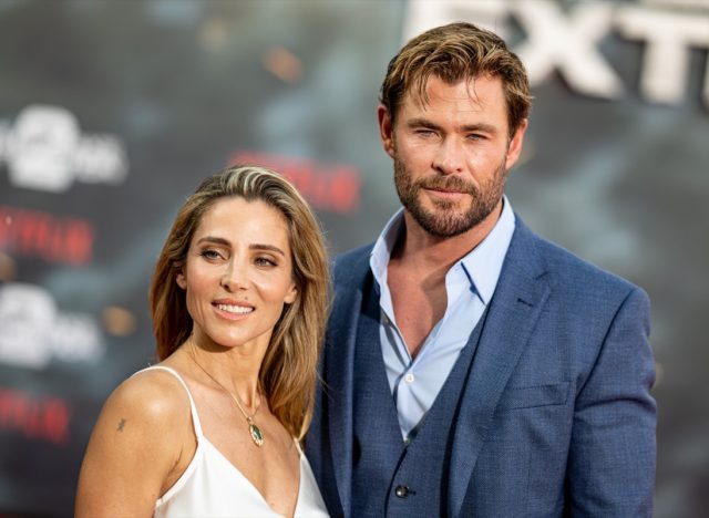 09 June 2023, Berlin: Chris Hemsworth, actor, and his wife Elsa Pataky, actress, arrive at a special screening of the movie "Tyler Rake: Extraction 2." The action film "Tyler Rake: Extraction 2" will be made available via Netflix starting June 16, 2023. Photo: Fabian Sommer/dpa (Photo by Fabian Sommer/picture alliance via Getty Images)