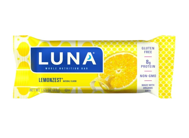 luna lemon zest protein bar