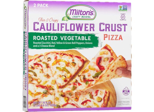 Milton's Cauliflower Crust Pizza, Roasted Vegetables